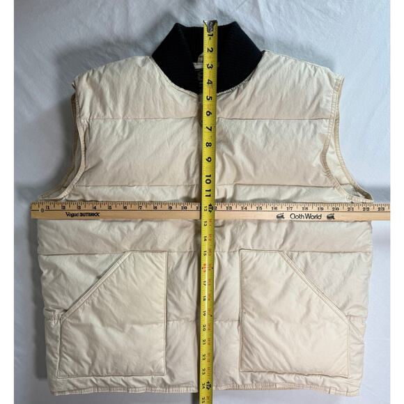 Bibi Bros Off White Duck Down Puffer Vest Size Medium‎ - Picture 3 of 11